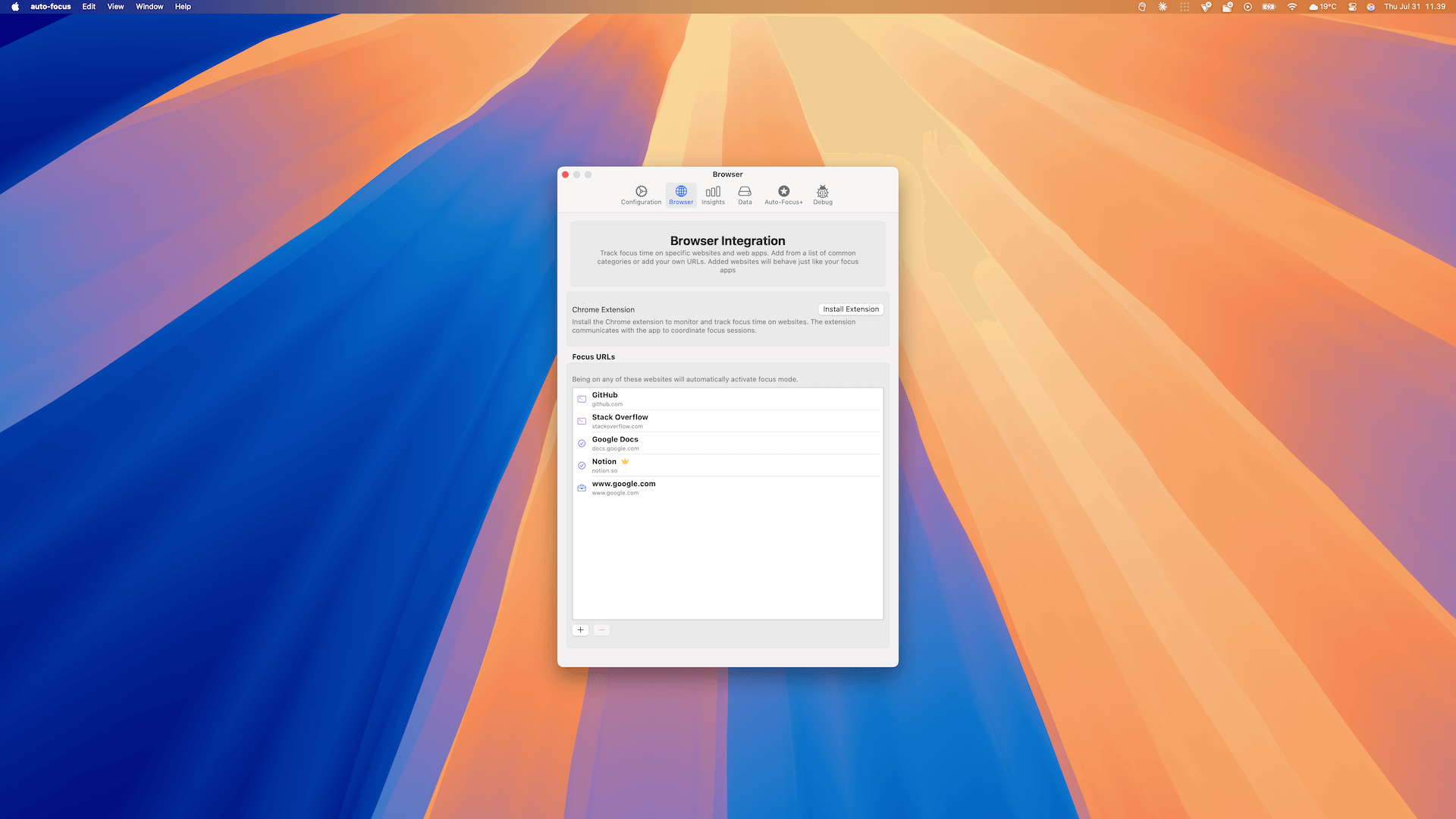 Browser Integration