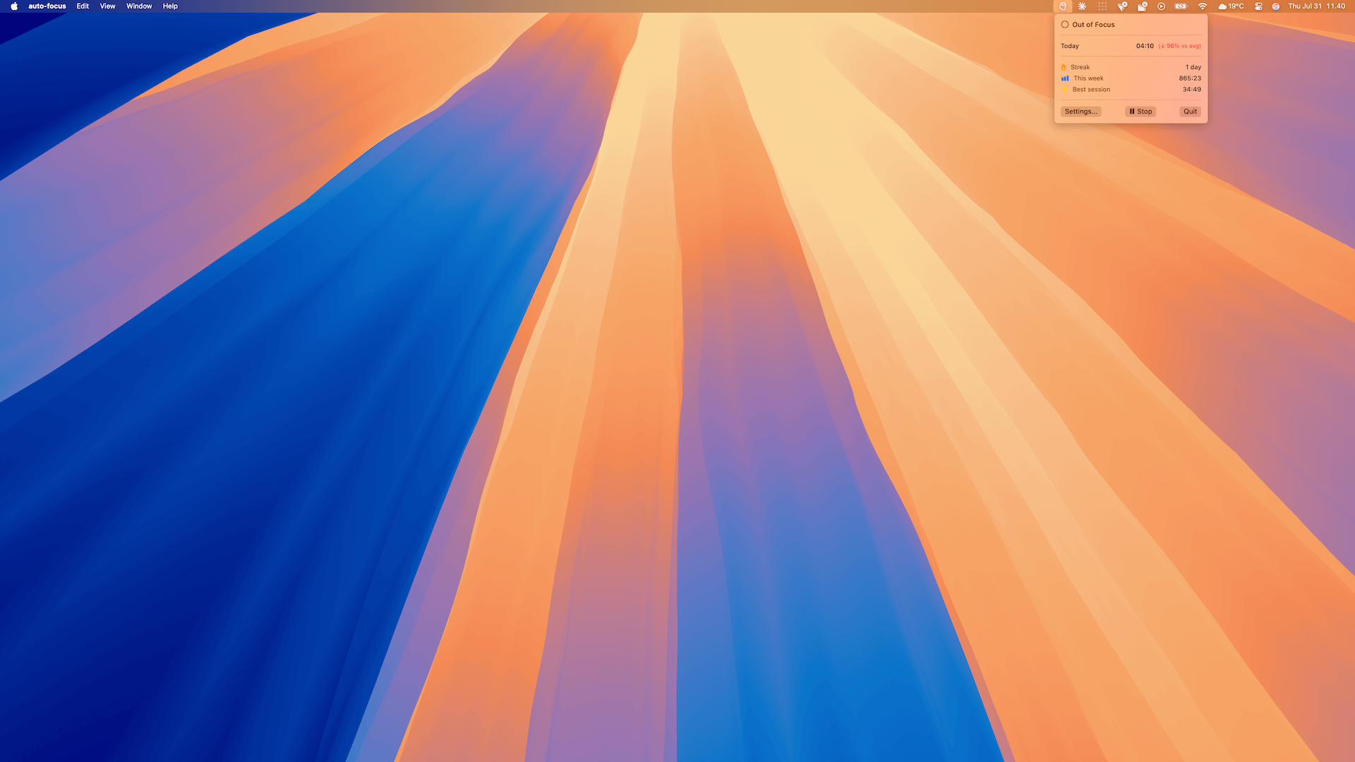 Menu Bar Overview